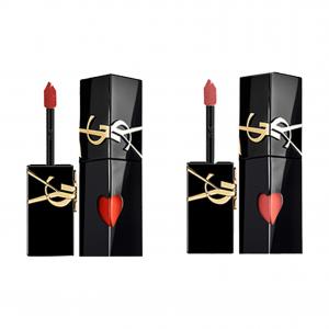 SAINT LAURENT Черная тюбик комбинация блеск для губ зеркальное покрытие увлажнение сияние 5,5мл*2