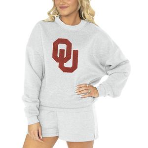 Женский свитшот и шорты для сна Oklahoma Sooners Team Effort Gameday Couture