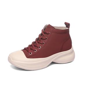 Golden Silk Rabbit Женские высокие кеды бордовые, цвет Burgundy