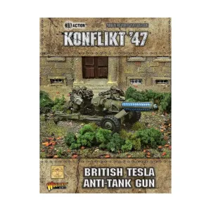 Британская противотанковая пушка Tesla, Konflikt '47 - British Army (28mm) (Warlord Games)