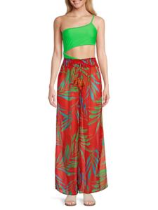 Брюки-кафтаны с принтом Lancaster Ramy Brook, цвет Red Ribbon