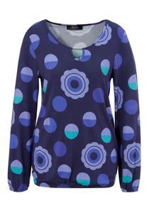 Лонгслив Aniston SELECTED Shirt, цвет turquoise/light blue/dark blue