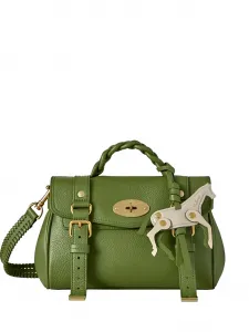 Мини-сумка через плечо Alexa с брелоком в виде лошади Mulberry, зеленый