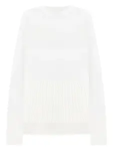 Свитер с ребристым подолом DONDUP, белый