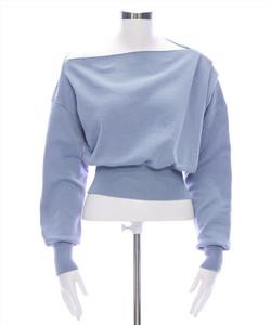 Трикотажный топ с вышивкой в одну точку, на одно плечо, двухсторонняя вязка [Универсальная вязка]