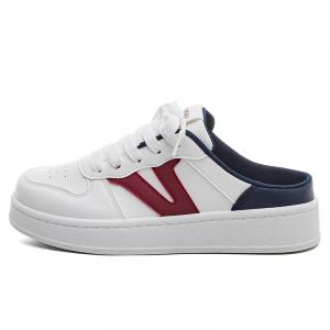 HUANQIU Женские сандалии с закрытым носком, устойчивые к истиранию, белые, синие, красные