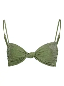 Топ бикини Heliconia с блестками Johanna Ortiz, зеленый
