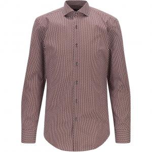 HUGO BOSS Бордовая мужская рубашка