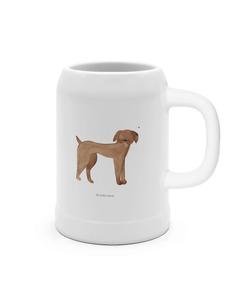 Пивная кружка собака дог без слов в белом Mr. & Mrs. Panda