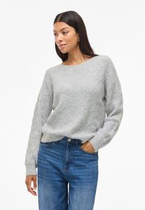 Джемпер VILA VILASSIA O NECK , Light Grey Melange/Mottled Light Grey