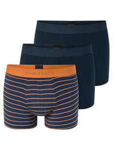 SCHIESSER Боксеры '95/5 Organic Cotton' в цветах Night Blue, Dark Blue, Orange