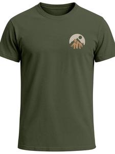 Рубашка Neverless Mountain Scape, зеленый