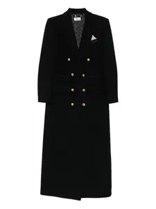 Двубортное пальто Elisabetta Franchi, черный