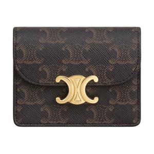 CELINE Триумф Женский Брауновый Кошелёк из овчины