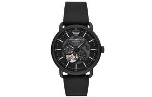 EMPORIO ARMANI Часы AVIATOR Wrist Watch Mechanical Movement Black Dial Men's Watch, Black Dial