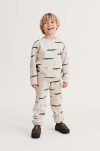 Детская хлопковая толстовка Liewood, бежевый