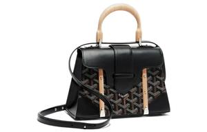 GOYARD Сумка женская мини через плечо из брезента с кожей, Black