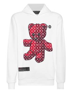 Толстовка с капюшоном Teddy Bear Philipp Plein, белый