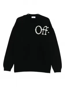 Свитер с логотипом Off-White, черный