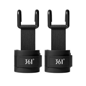 361° Фитнес-браслеты компрессионные Black Steel/SBR/Polypropylene унисекс профессиональные защитные