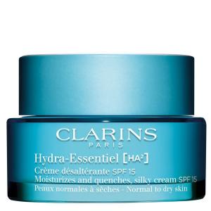 Крем для лица hydra-essentiel ha² hydra-essentiel crème désaltérante spf 15 peaux normales à sèches Clarins, объем 50 мл