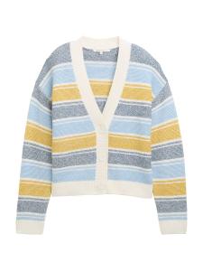Вязаный кардиган TOM TAILOR DENIM, светло-синий/темно-синий