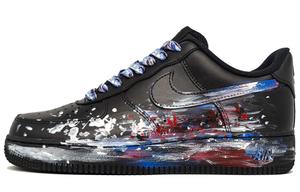 Nike Кроссовки Air Force 1 для скейтбординга, износостойкие, низкие, унисекс, черные