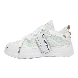 Кеды унисекс с низким верхом светло-голубого цвета Smilerepublic