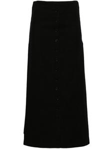 Loulou Studio юбка Atriblack на пуговицах, черный