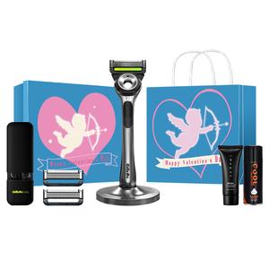 Бритва Aurora Manual Razors с 5-слойным нано-лезвием и магнитной подставкой Gillette