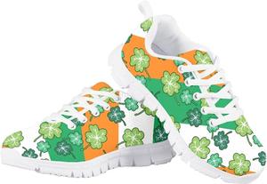 Кроссовки Jeiento для детей мальчиков и девочек, для бега и тенниса, дышащие спортивные кроссовки, размеры для малышей, маленьких и больших детей, St. Patrick\'s Day