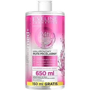 Мицеллярная жидкость Facemed Hyaluronic 3-в-1, 650 мл, Eveline Cosmetics