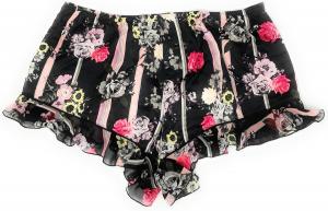 Victoria's Satin PJ пижамные шорты для сна Victoria's Secret, Black/Striped/Floral