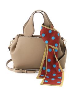 (L) Cachecache / Круглая мини-сумка через плечо с шарфом