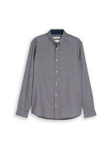 TOM TAILOR Рубашка для делового стиля Regular fit в сером цвете