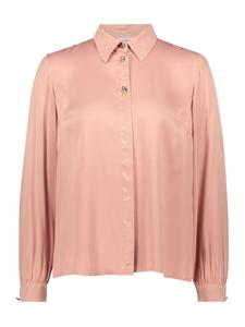 CARTOON Атласная блузка с пуговицами персиково-бежевого цвета