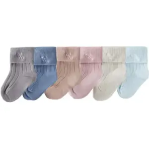 Socks 6 Pack Argon Gas Children Aged 3 7 Years Old KITH, Argon Gas (6 Pack)