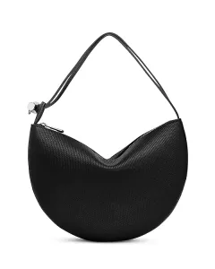 Кожаный клатч Le roseau Longchamp, черный