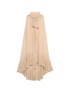 Платье-накидка с капюшоном Blumarine, бежевый