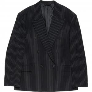 FW25 Двубортный пиджак, деловой костюм, унисекс Acne Studios, черный