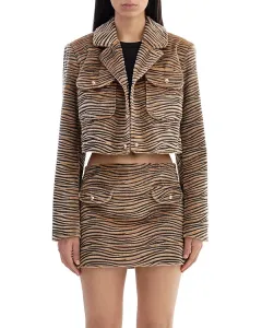 Укороченная куртка Lamarque, бежевый