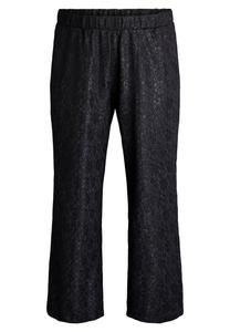 Брюки Zizzi MIT STRUKTUR UND GLITZERFADEN, Black Shimmer/Metallic Black