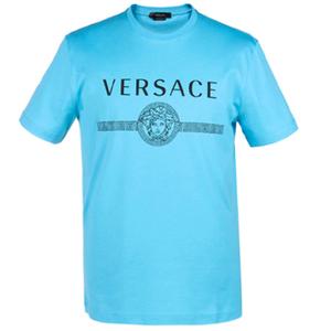 Футболка мужская небесно-голубая VERSACE