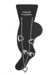 Adeliás Женский кулон - кулон в форме сердца из нержавеющей стали, серебристый