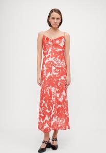 Платье Vero Moda Tall VMSMILLA 7/8 WATERFALL DRESS , Fiery Red/Alia/Red