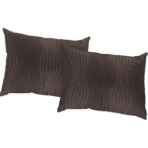 Декоративные наволочки Riccia, без наполнителя, 2 штуки Wirth, Braun/lila + gemustert