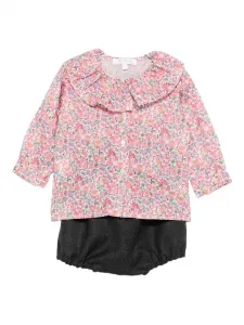 Комплект с шортами с цветочным принтом Mariella Ferrari, розовый