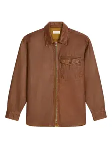 Рубашка на молнии DRIES VAN NOTEN, коричневый