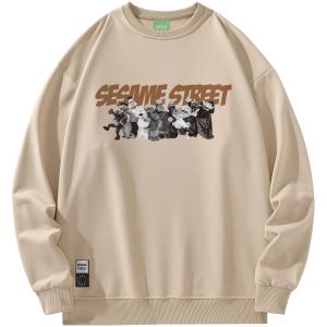 Унисекс худи "Улица Сезам", светло-зелёное