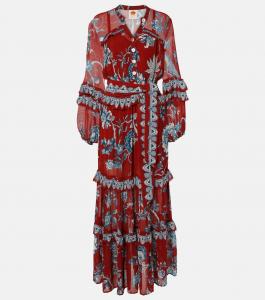 Платье макси с оборками Tropical Landing Farm Rio, Tropical Landing Red